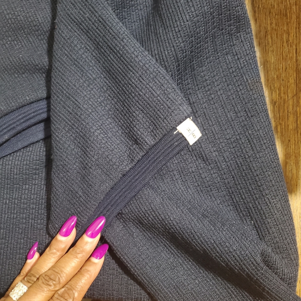 Hudson & Barrows Performance Knit Short Sleeve Polo Shirt Navy Blue Size Large - Picture 6 of 8